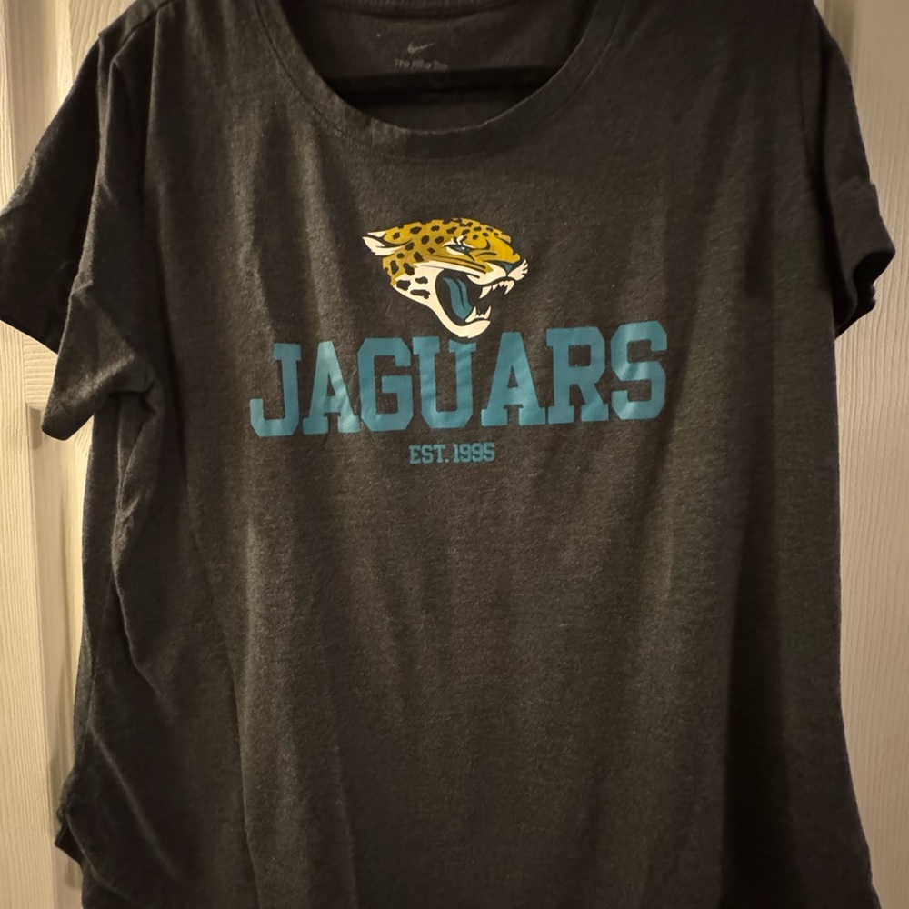Jacksonville Jaguars Nike Women's Fashion Tri-Blend T-Shirt - Heather Black
